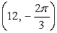  Convert the rectangular coordinates   To polar coordinates (r,  \theta ) . Use radians, and always choose the angle to lie in the interval (-  \pi ,   \pi ]. A)     B)     C)     D)     