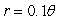 Sketch the graph for the polar equation     for      .   