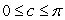 Find values for a, d, c, and b, respectively, with a > 0, b > 0, and    , so that f(x) = acos(bx + c) + d has range [9, 17], f(0) = 15, and f has period 18. Give the exact answer.