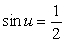Evaluate    assuming that u is in the interval   and    . Give the exact answer.