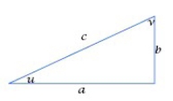   -Suppose a = 9 and c = 11. Evaluate v in degrees. Round your answer to the nearest hundredth.