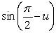Suppose u is in the interval    , with tan(u) = -3. Find an exact expression for    .