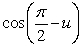 Suppose u is in the interval    , with tan(u) = -1. Find an exact expression for    .