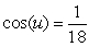 -Suppose c = 17 and . Evaluate cos(v). Give the exact answer.