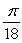 Suppose an ant walks counterclockwise on the unit circle from the point (1, 0)  to the end-point of the radius that forms an angle of   With the positive horizontal axis. How far has the ant walked? A)     B)     C)     D)    