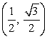 Find the lengths of both circular arcs on the unit circle connecting the point    and the point that makes an angle of   with the positive horizontal axis. Give the exact answers.