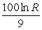 <strong>Find a formula for estimating how long money takes to increase by a factor of 9 at R percent annual interest compounded continuously.</strong> A) B) C) D)