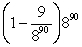 Estimate the value of . Give the answer as a power of e.