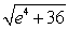 <strong>Find all numbers x that satisfy the given equation. Ln(x + 6) + ln(x - 6) = 4</strong> A) B) C) D)