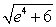 <strong>Find all numbers x that satisfy the given equation. Ln(x + 6) + ln(x - 6) = 4</strong> A) B) C) D)
