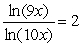Find all numbers x that satisfy the given equation.