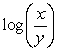 For x = 21 and y = 2.4, evaluate each of the following. Round your answer to four decimal places. a)    b)  