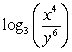 Evaluate log<sub>3</sub>(x<sup>4</sup>y<sup>6</sup>)    assuming that log<sub>3</sub>x = 9.1 and log<sub>3</sub>y = 4.5.