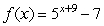 Find a formula for the inverse function    of the indicated function f.  