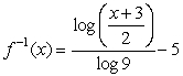 Find a formula for the inverse function   of the indicated function f.    A)     B)     C)     D)   