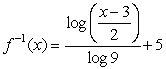 Find a formula for the inverse function   of the indicated function f.    A)     B)     C)     D)   