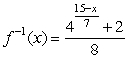 Find the inverse function.    A)     B)     C)     D)   
