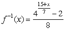 Find the inverse function.    A)     B)     C)     D)   