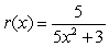 <strong>Suppose . Write the expression (r(x))<sup>2</sup> as a ratio, with the numerator and denominator each written as a sum of terms of the form cx<sup>m</sup>.</strong> A) B) C) D)