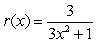 Suppose . Write the expression as a ratio, with the numerator and denominator each written as a sum of terms of the form cx<sup>m</sup>.