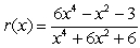 <strong>Find the asymptotes of the graph of the function .</strong> A) y = 6 B) y = 0 C) x = 6 D) x = 0