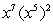 Simplify the given expression by writing it as a power of a single variable.