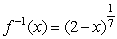 <strong>Find a formula for the inverse function of the indicated function. </strong> A) B) C) D)