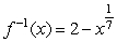 <strong>Find a formula for the inverse function of the indicated function. </strong> A) B) C) D)