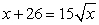Find all real numbers x such that satisfy the indicated equation.