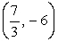 Find the vertex of the graph of the function f(x)  = (3x - 7) <sup>2</sup> + 6. A)    B)    C)    D)   