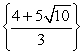 Solve using the quadratic formula.    A)     B)     C)     D)   