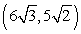 Find the distance between the points     and    . (Give the exact answer.)