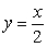 Find the equation of the line that contains the point (2, 1)  and that is parallel to the line containing the points (2, 4)  and (-2, 2) . A)     B)     C)  y = x - 1 D)  y = 2x + 1