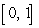 Assume that f is a function whose domain is the interval     , whose range is the interval    , and whose graph is the figure below. For g(x) = 3 - f(x),      A) find the domain of g. B) find the range of g. C) sketch the graph of g.