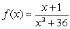 Assume that     for each real number x. Evaluate and simplify the following expression.f(6)