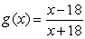 Assume that      . Find a number b such that g(b) = 19