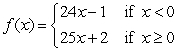 Assume that f the function defined by     .Evaluate      .
