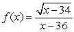Find the domain of      . Write your answer as an interval or as the union of intervals.