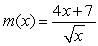 Choose the formula that is a function. A)    , for all x B)    , for all x C)    , for all x D)    , for all x