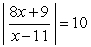 Find all numbers x satisfying the equation. If there is more than one answer, enter the largest one first and separate them by commas.
