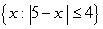<strong>Which of the following sets corresponds to the interval [1, 9]? I   II   III  </strong> A) I B) II C) I and III D) I, II, and III <div style=padding-top: 35px> 