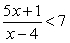 Find all numbers x satisfying the inequality. Give your solution in interval notation.