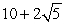 Given the irrational number , find a number B such that A + B = .