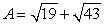 Let and . Find a number C such that A + B + C equals 10.