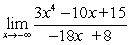  Find the limit, if it exists.   A)  - \infty  B)   \infty  C)  0 D)  -1/6 