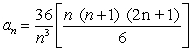 Determine whether the sequence converges. If it does converge, state the limit.   A)  36 B)  0 C)  12 D)  sequence diverges