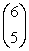 Evaluate the binomial coefficient   A)  6 B)  720 C)  0.55 D)  30