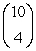 Evaluate the binomial coefficient   A)  5,040 B)  210 C)  40 D)  52.50