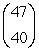 Evaluate the binomial coefficient   A)  1,367,206.5 B)  2,515,659,960 C)  1,880 D)  62,891,499