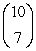 Evaluate the binomial coefficient.   